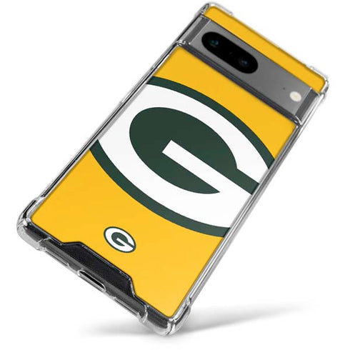 NFL Green Bay Packers Large Logo Google Pixel 7a Clear Case